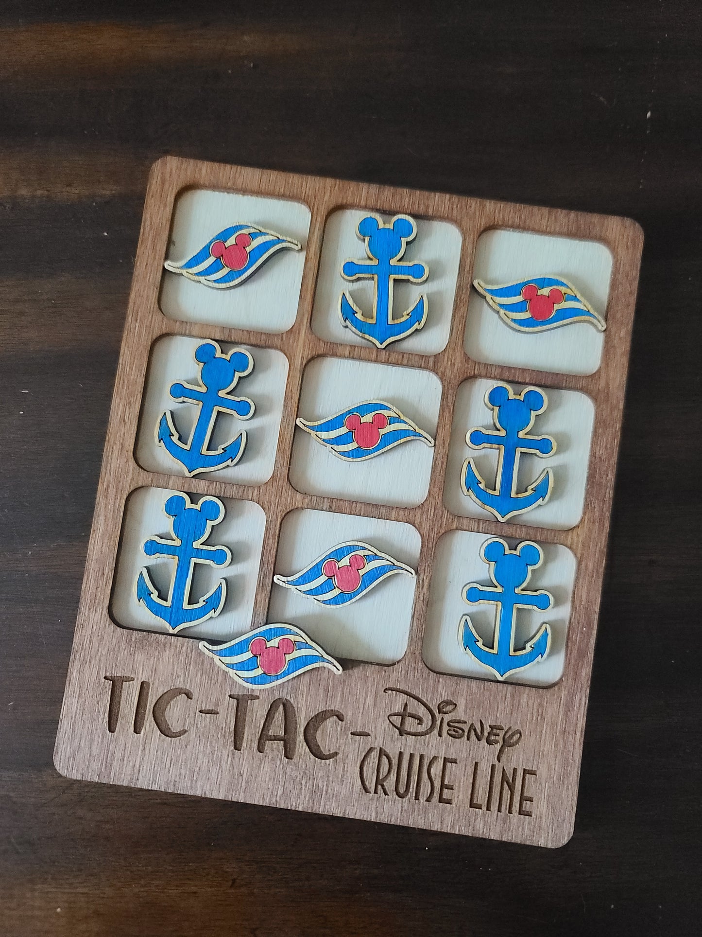 Wood Tic Tac Toe Board
