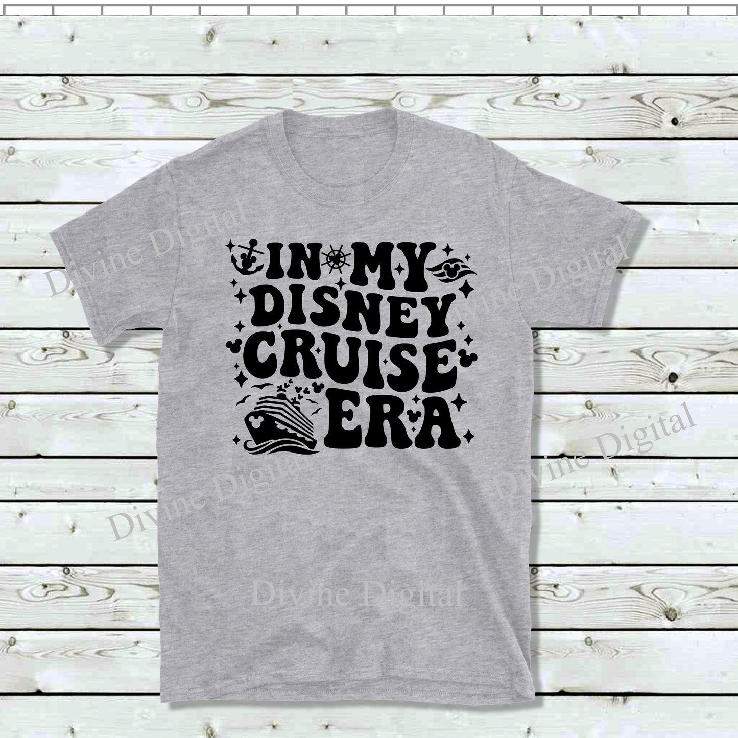 Short Sleeve T-Shirt Grey - Adult - Cruise Era