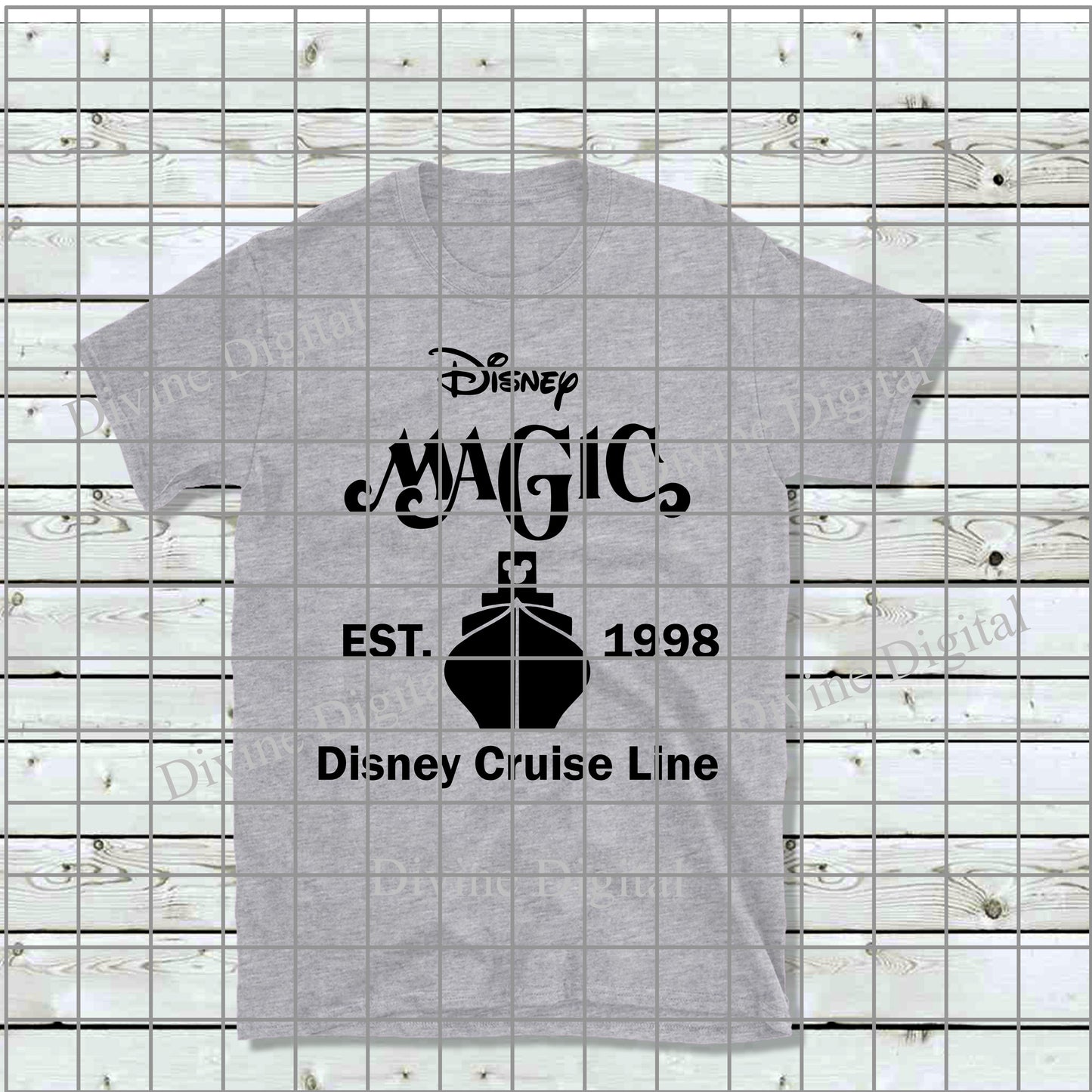 Short Sleeve T-Shirt Grey - Adult - Established Magic