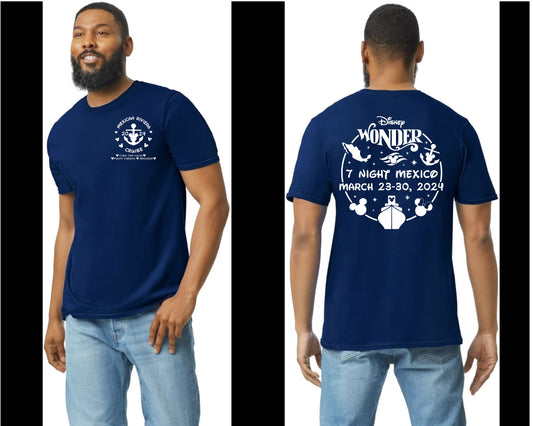 Short Sleeve T-Shirt Navy - Adult March 23