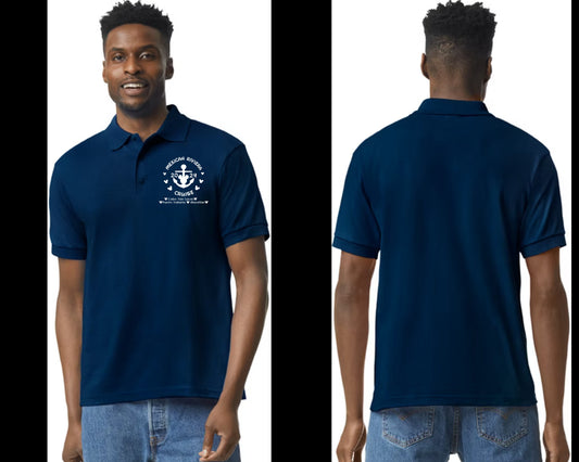Short Sleeve Polo Shirt Navy - Adult March 23